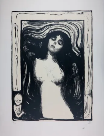 石版画 Munch - LA MADONE / MADONNA - 1895