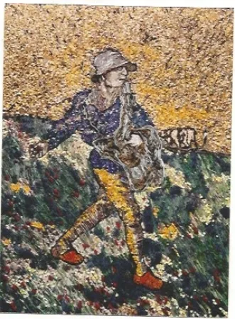 胶版印刷 Muniz - The Sower, after Van Gogh