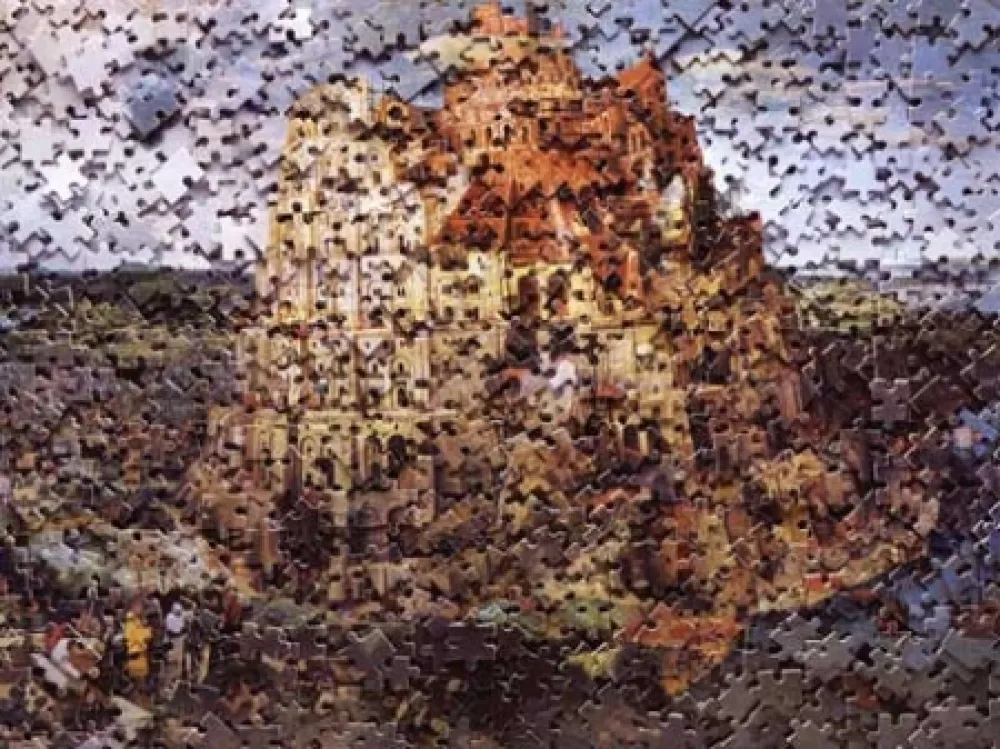复数作品 Muniz - The Tower of Babel, after Pieter Breugal 