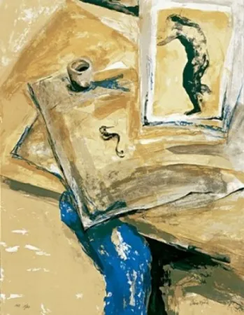 石版画 Muñoz - Dibuixos antics II