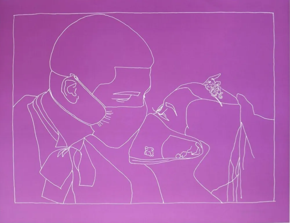 石版画 Muntadas - Duo