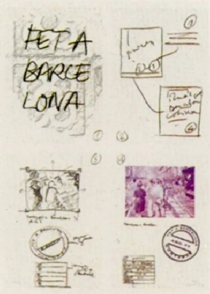 石版画 Muntadas - Fet a Barcelona