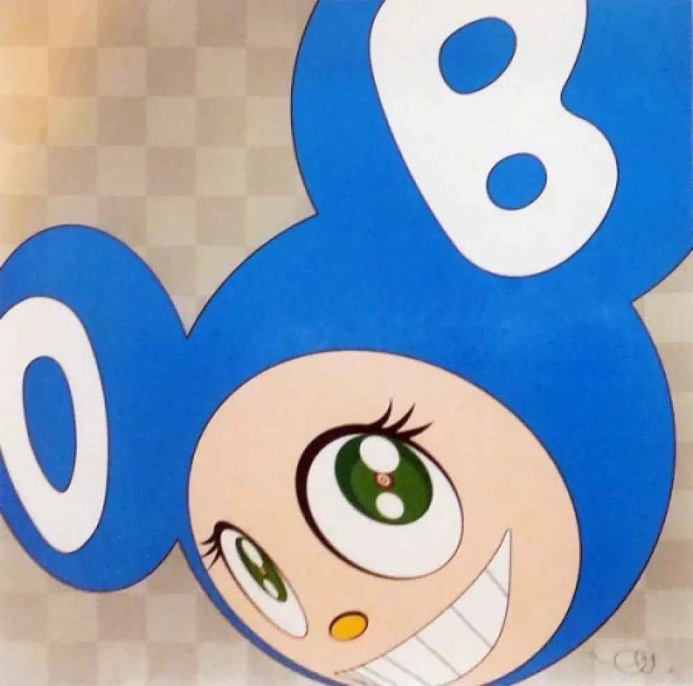 石版画 Murakami - And Then, And Then... (Aqua Blue)