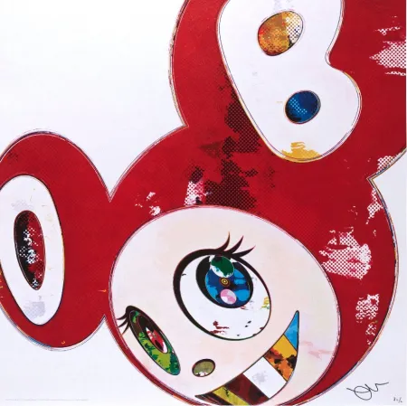 胶版印刷 Murakami - And Then... (Red)