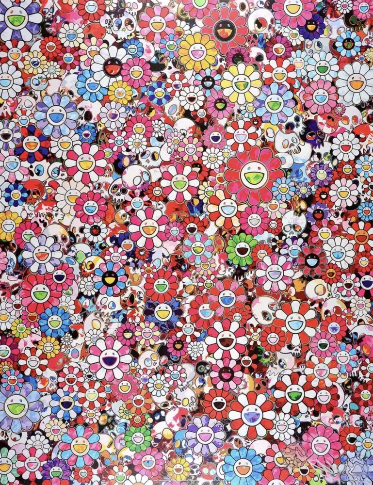 石版画 Murakami - Dazzling circus: Embrace peace and darkness within thy heart