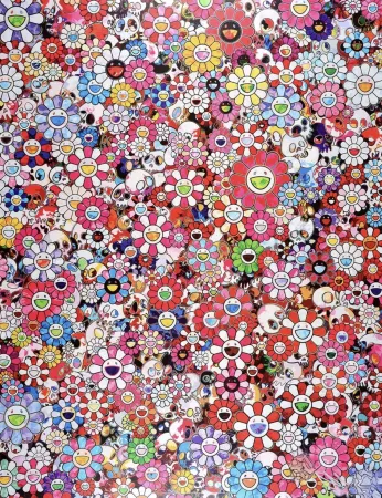 石版画 Murakami - Dazzling circus: Embrace peace and darkness within thy heart