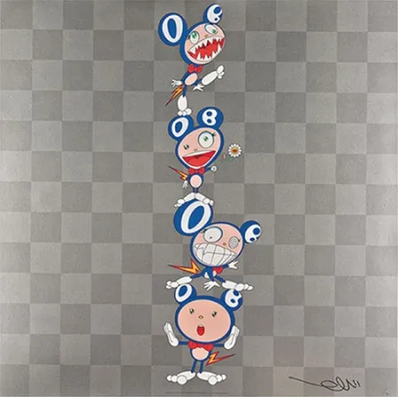 胶版印刷 Murakami - DOB Totem Pole