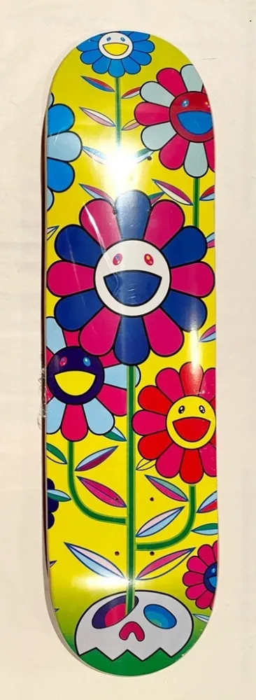 丝网印刷 Murakami - Flower Cluster Skate Deck