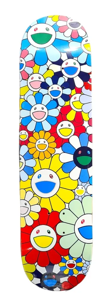 丝网印刷 Murakami - Flowers Skate Deck