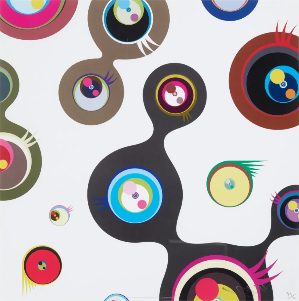 胶版印刷 Murakami - Jellyfish Eyes