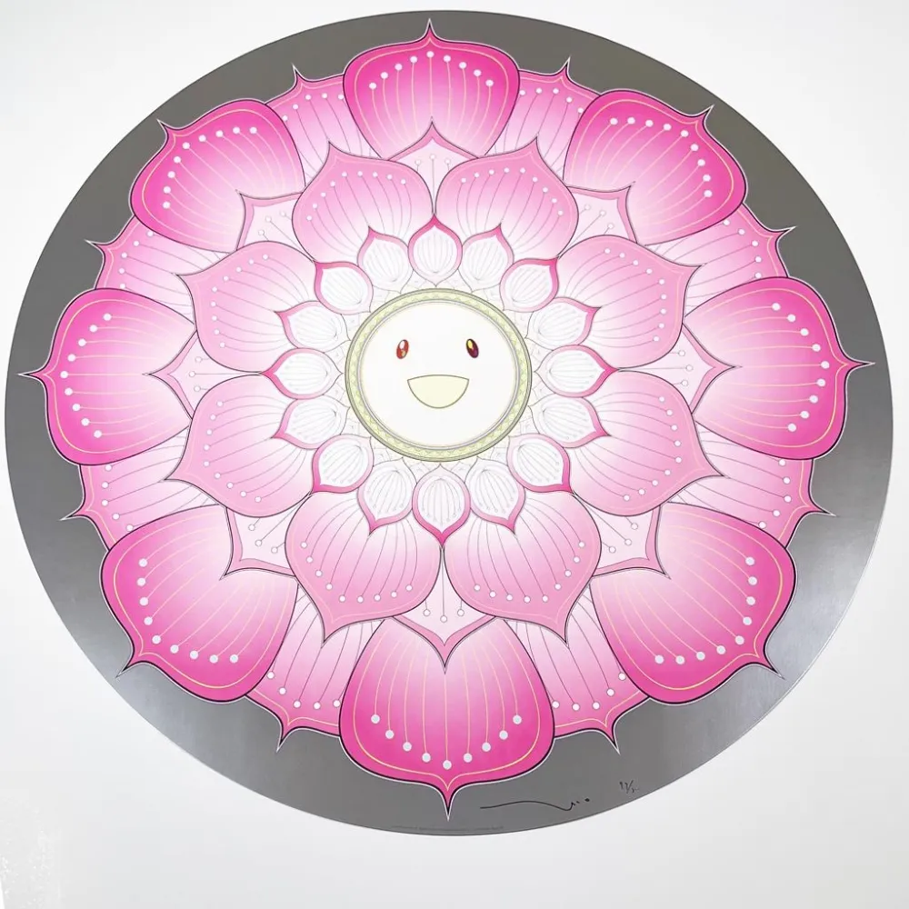 石版画 Murakami - Lotus Flower (Pink)