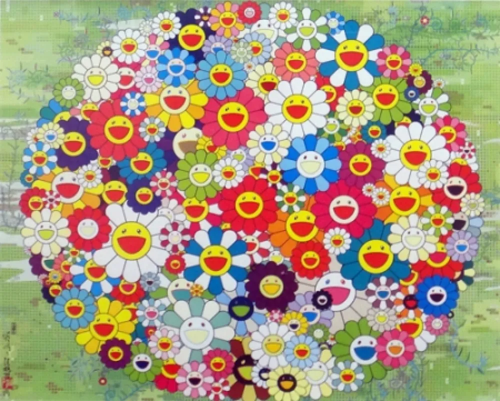 石版画 Murakami - Open Your Hands Wide (Versailles)