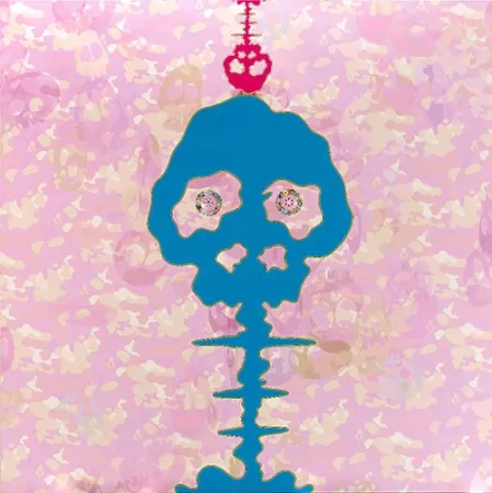 石版画 Murakami - Time Bokan - Camouflage pink