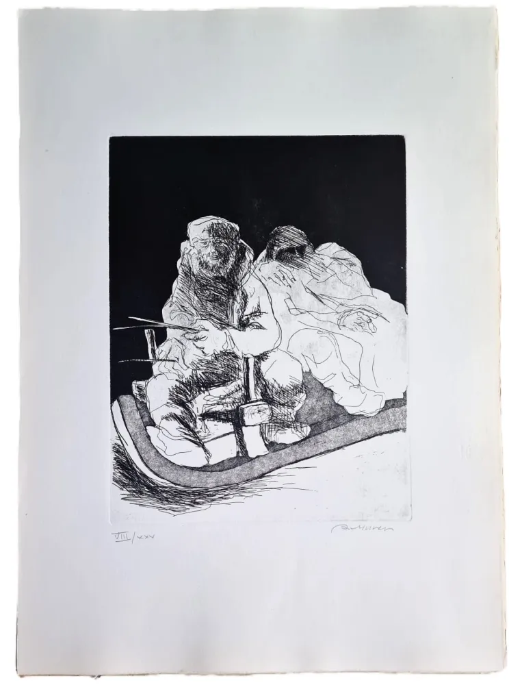 蚀刻版画 Murer - Ghe rivarem a baita?