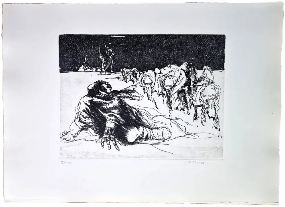 蚀刻版画 Murer - Ghe rivarem a baita?