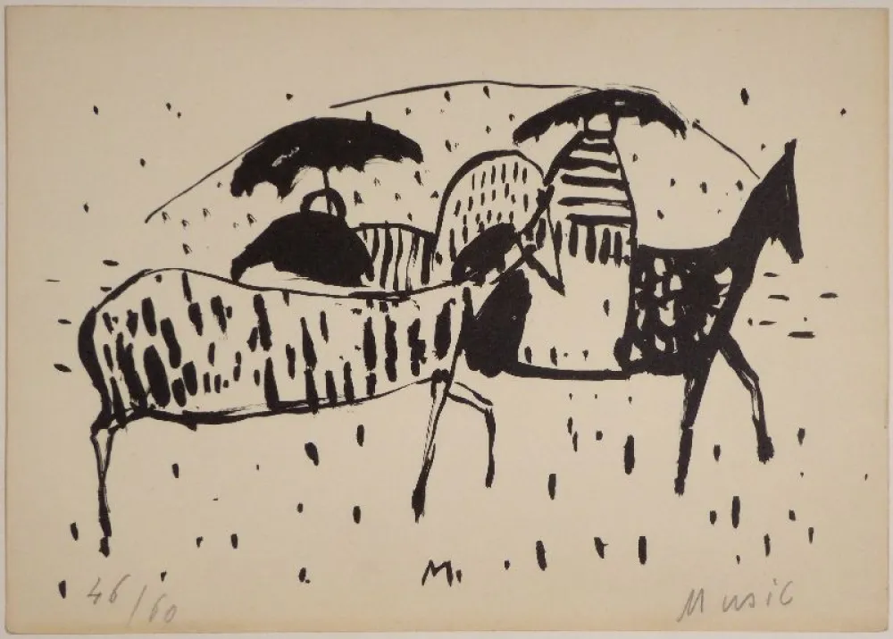 石版画 Music - Cavallini