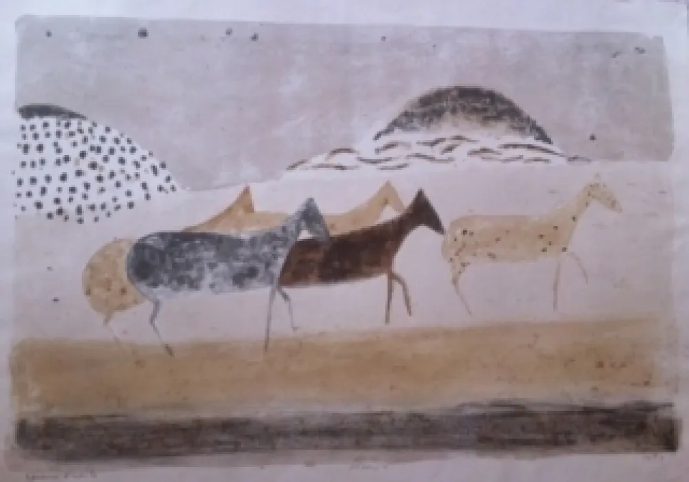 石版画 Music - Cavallini