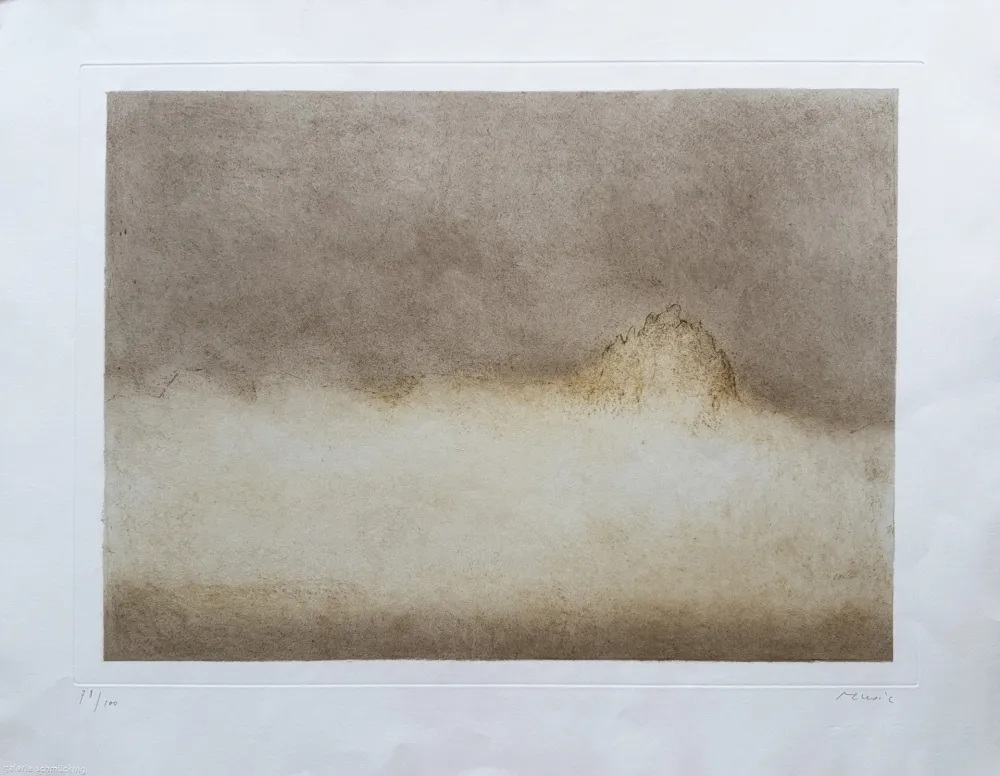 蚀刻版画 Music - Dolomites, 1975