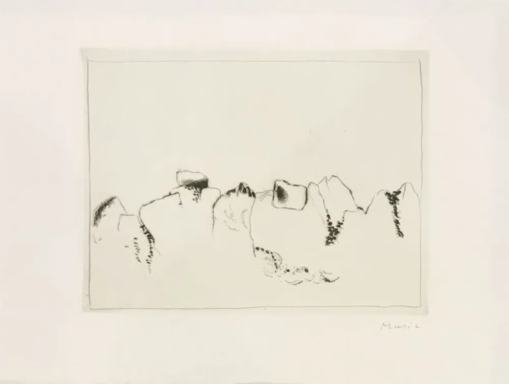 版画 Music - Jardins déserts peut-être 