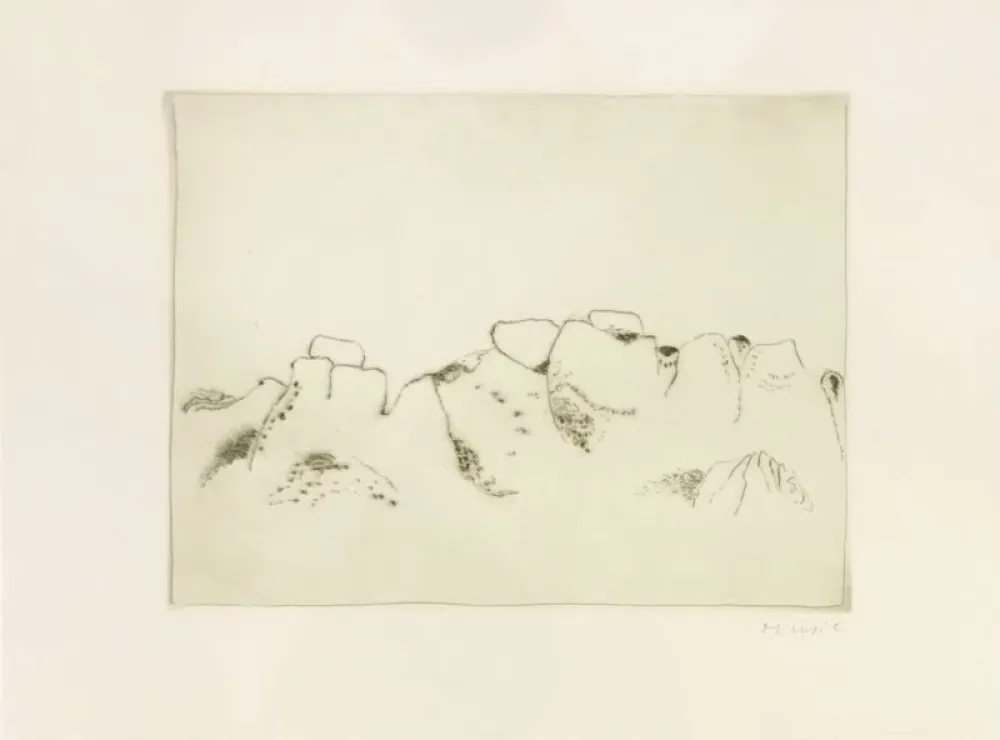 版画 Music - Jardins déserts peut-être 