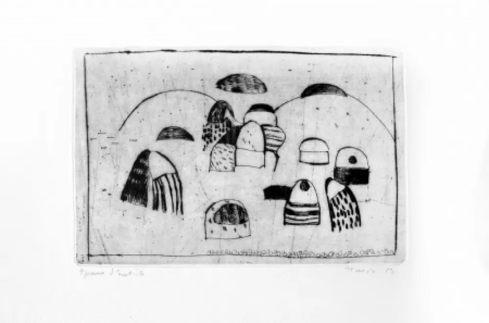 版画 Music - Motif dalmate