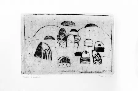 版画 Music - Motif dalmate