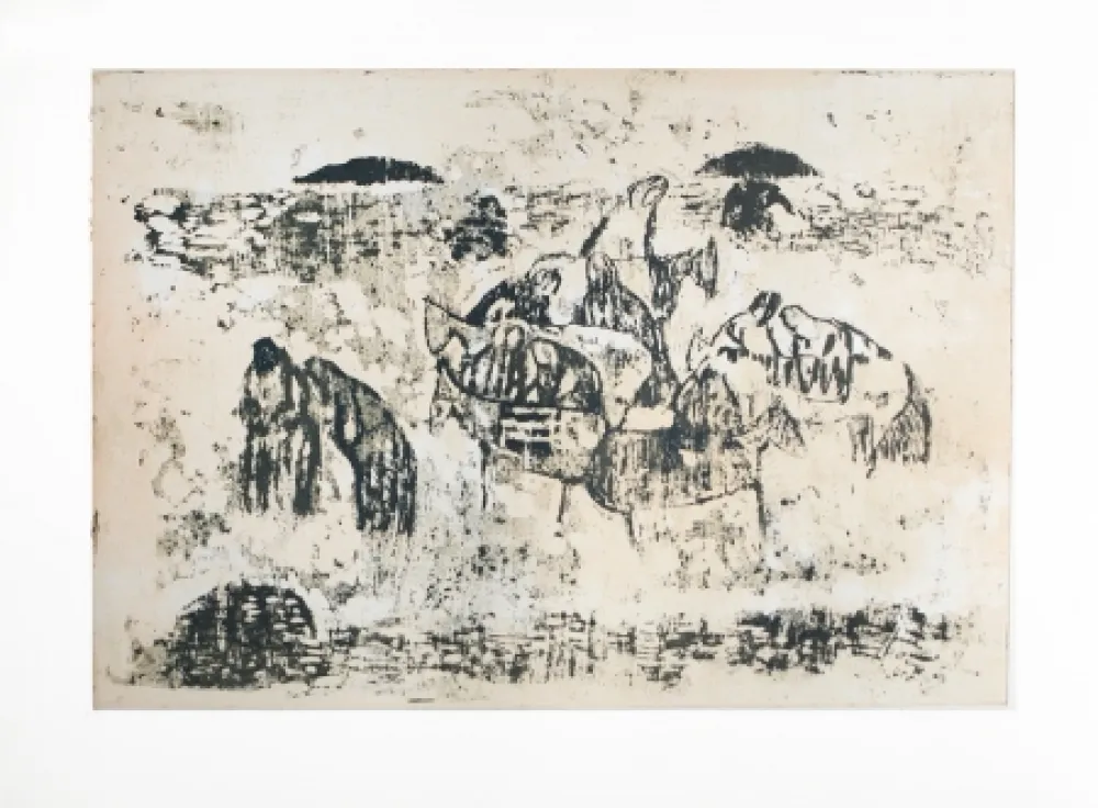 版画 Music - Motif dalmate