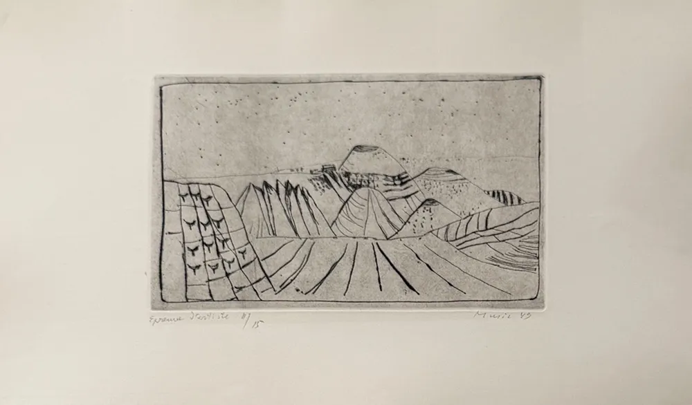 版画 Music - Paesaggio senese