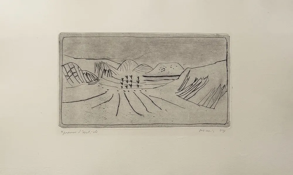 版画 Music - Paesaggio umbro