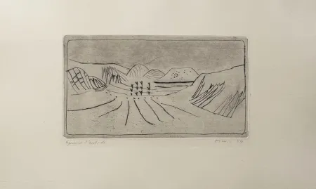 版画 Music - Paesaggio umbro