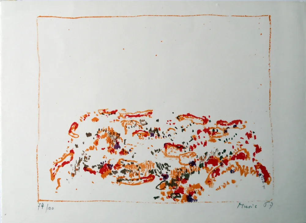 石版画 Music - Paysage dalmate