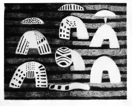 版画 Music - Paysanne des iles