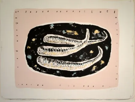 石版画 Music - Poissons / Fische