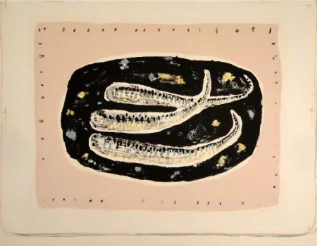 石版画 Music - Poissons / Fische