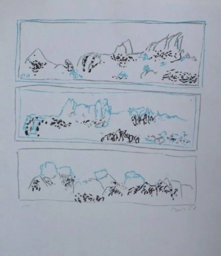 石版画 Music - Senza titolo