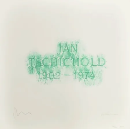 石版画 Myles - A History of Type Design / Jan Tschichold, 1902-1974 (Berzona, Switzerland)