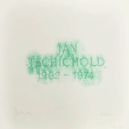 石版画 Myles - A History of Type Design / Jan Tschichold, 1902-1974 (Berzona, Switzerland)