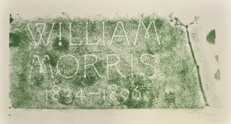 石版画 Myles - A History of Type Desing / William Morris, 1834-1896 (Kelmscott, England)