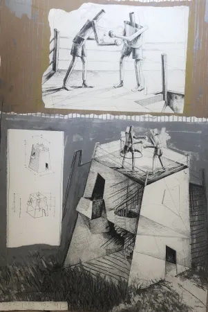 蚀刻版画 Nagel - Sans titre 1