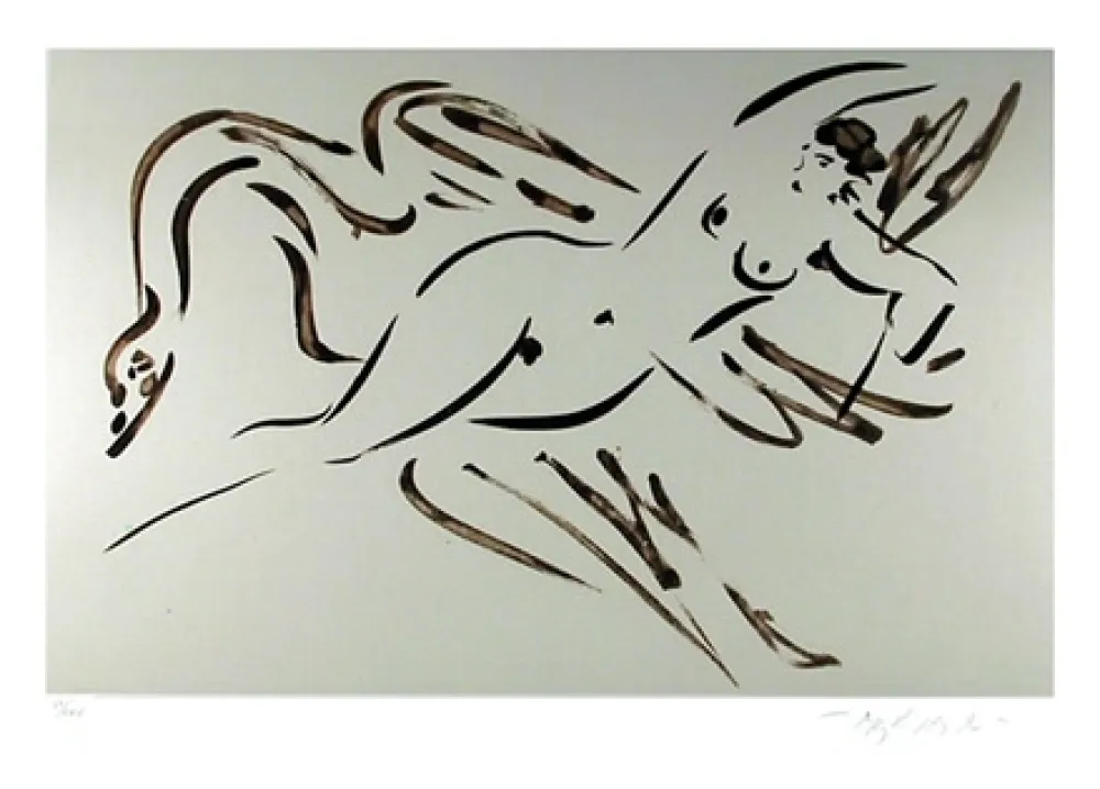 版画 Nakian - Leda and the Swan - 2