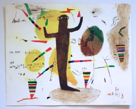 石版画 Nalin - Kenny with soap and water