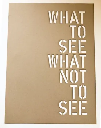 凹版印刷 Nannucci - What to see what not to see