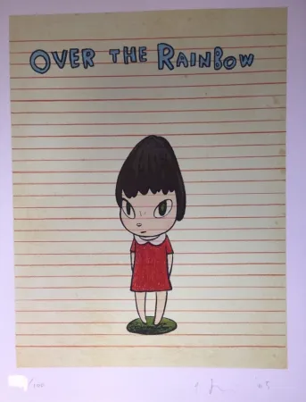 石版画 Nara - Over the rainbow