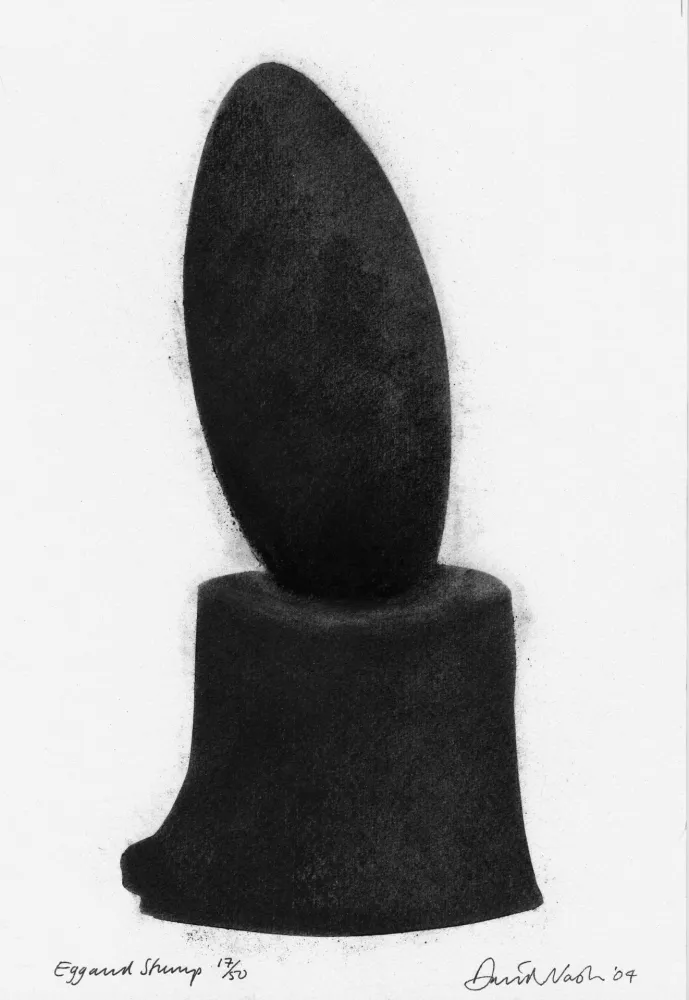 镂版印刷 Nash - Egg and stump