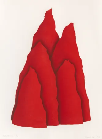 镂版印刷 Nash - Red Mountains