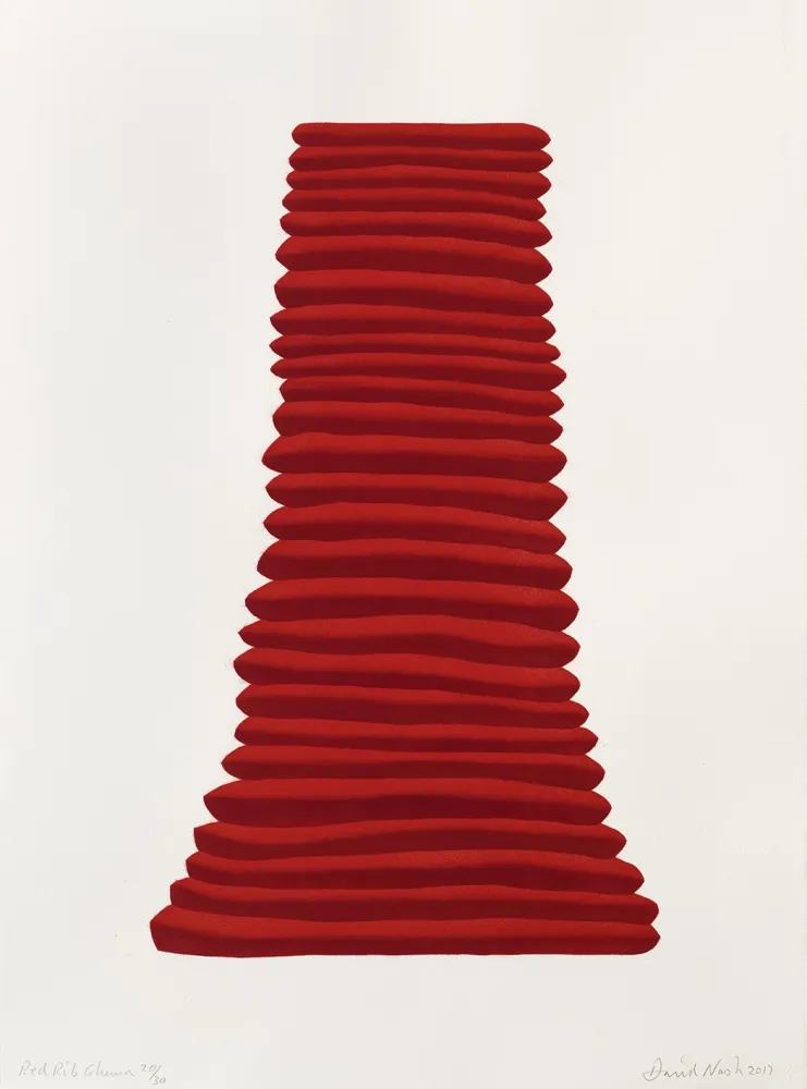 镂版印刷 Nash - Red Rib Column