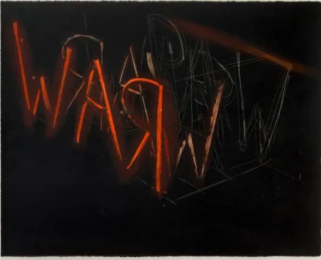 石版画 Nauman - Raw War