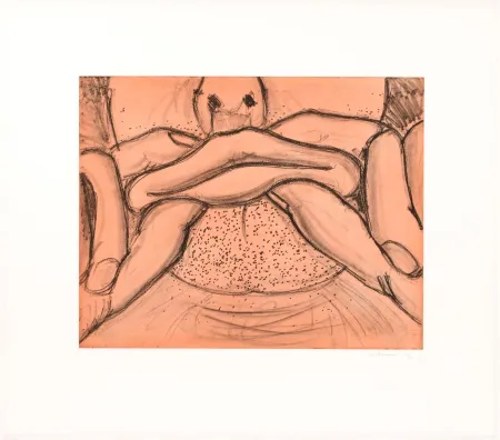 蚀刻版画 Nauman - Soft Ground Etching - Coral