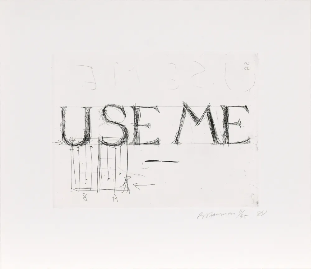 蚀刻版画 Nauman - Use Me