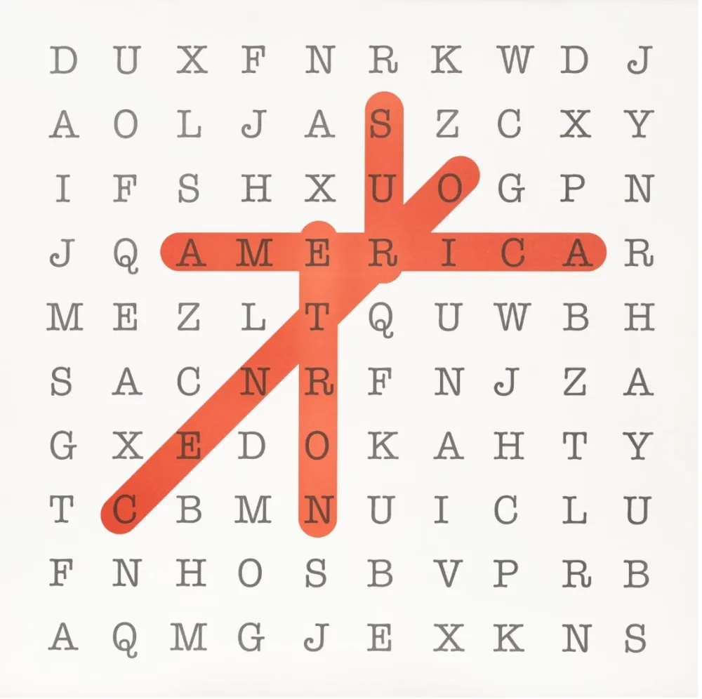 石版画 Navarro - Sopa de letras